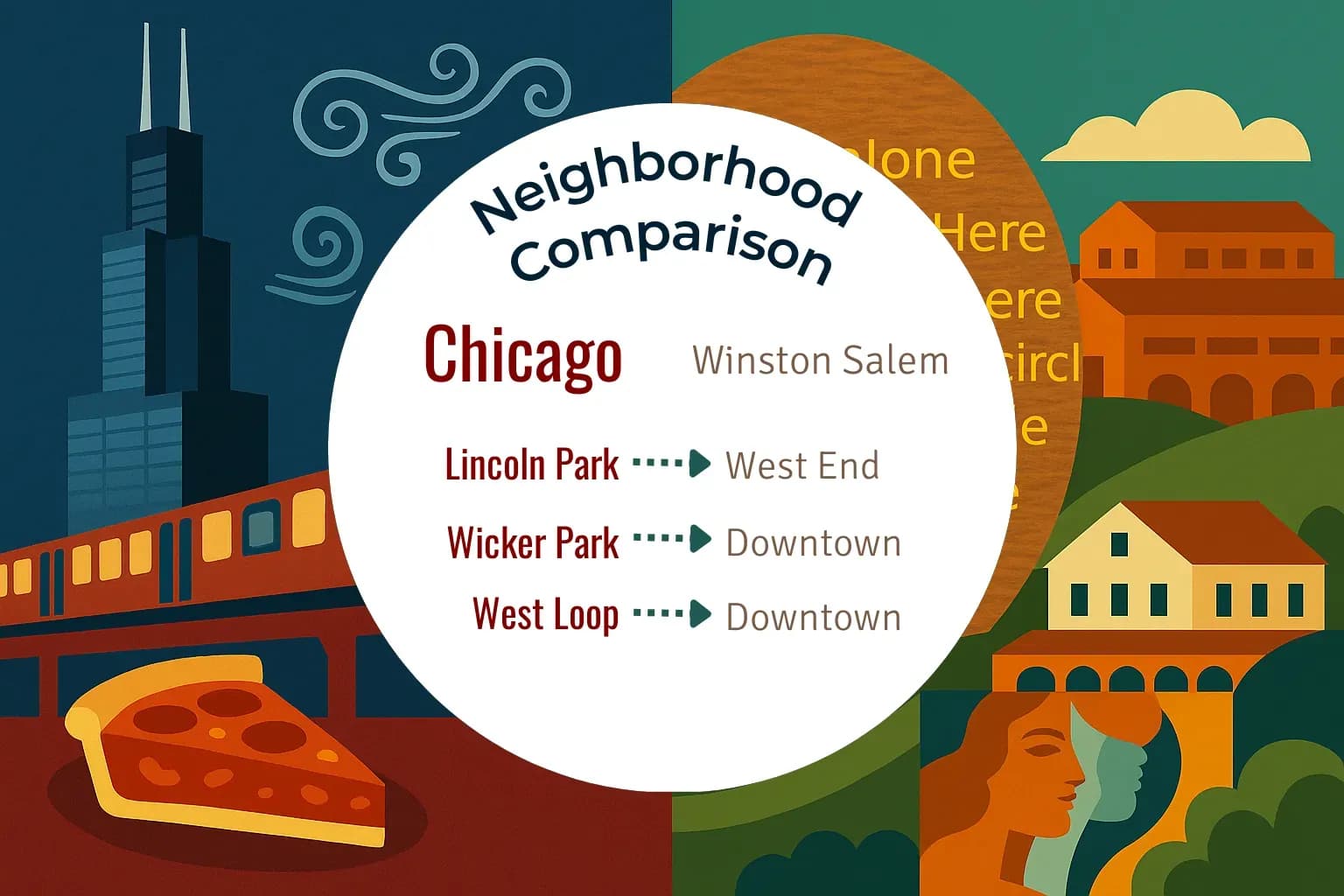 Chicago vs Winston Salem Neighborhood Comparison