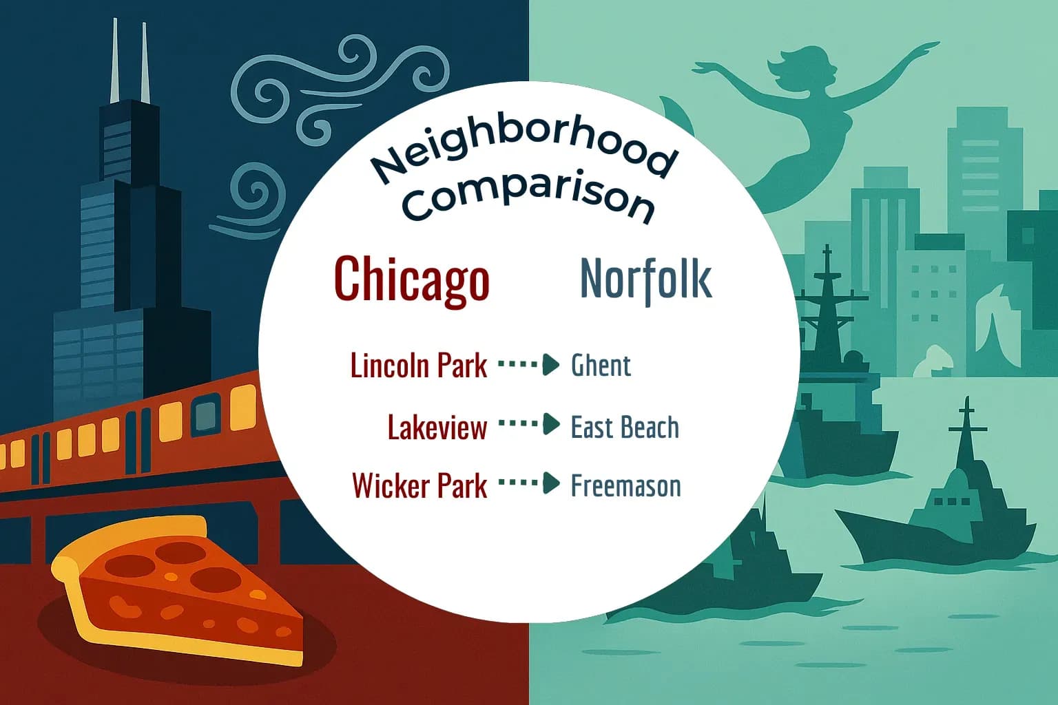Chicago vs Norfolk Neighborhood Comparison