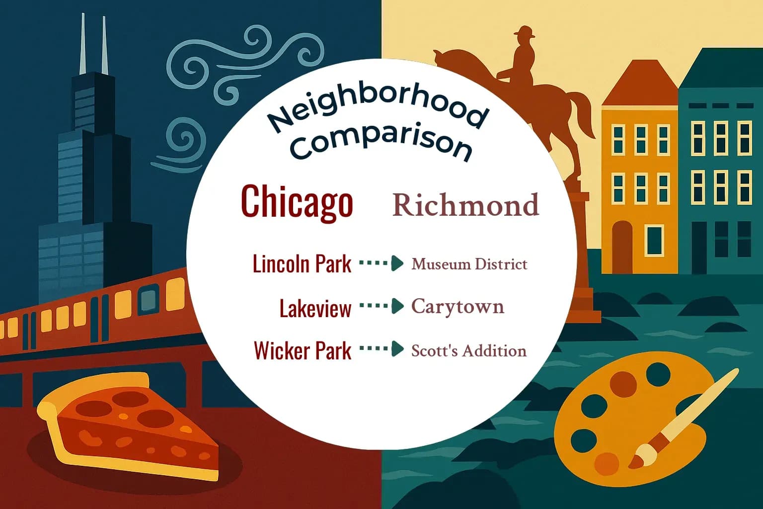Chicago vs Richmond Neighborhood Comparison