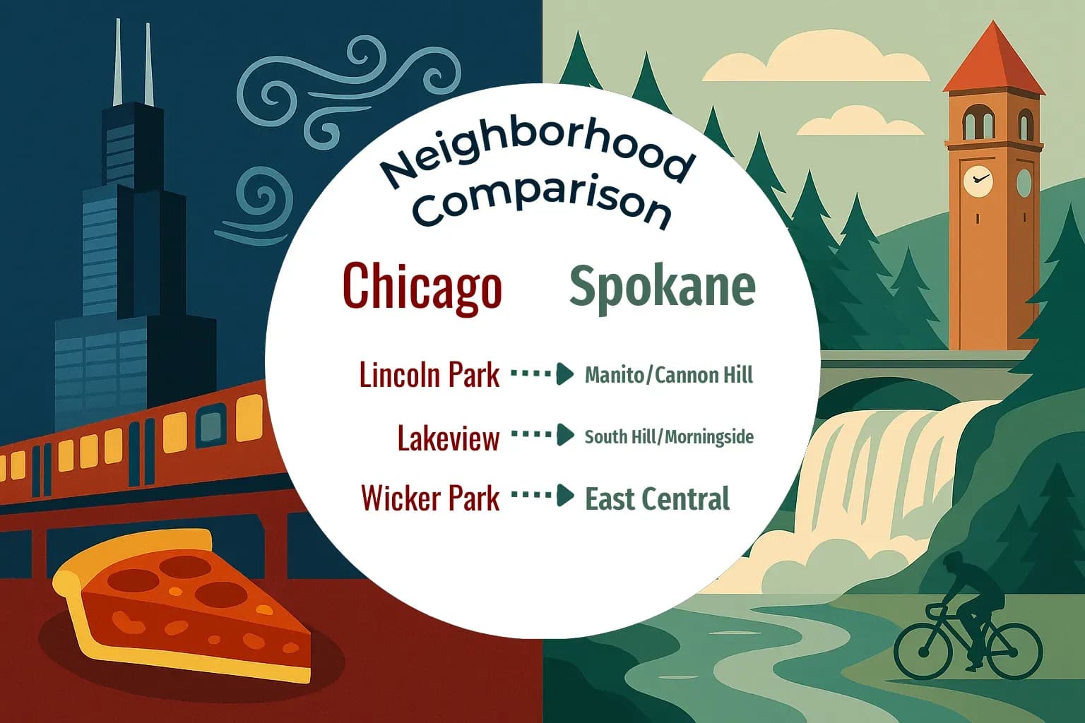 Chicago vs Spokane Neighborhood Comparison