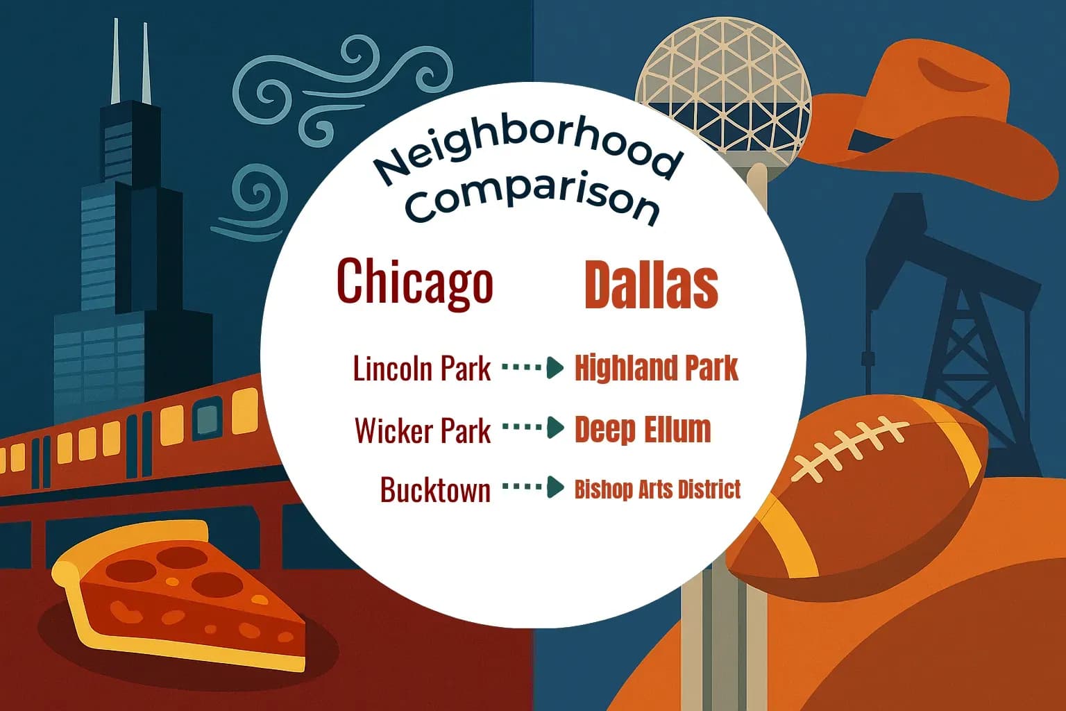 Chicago vs Dallas Neighborhood Comparison