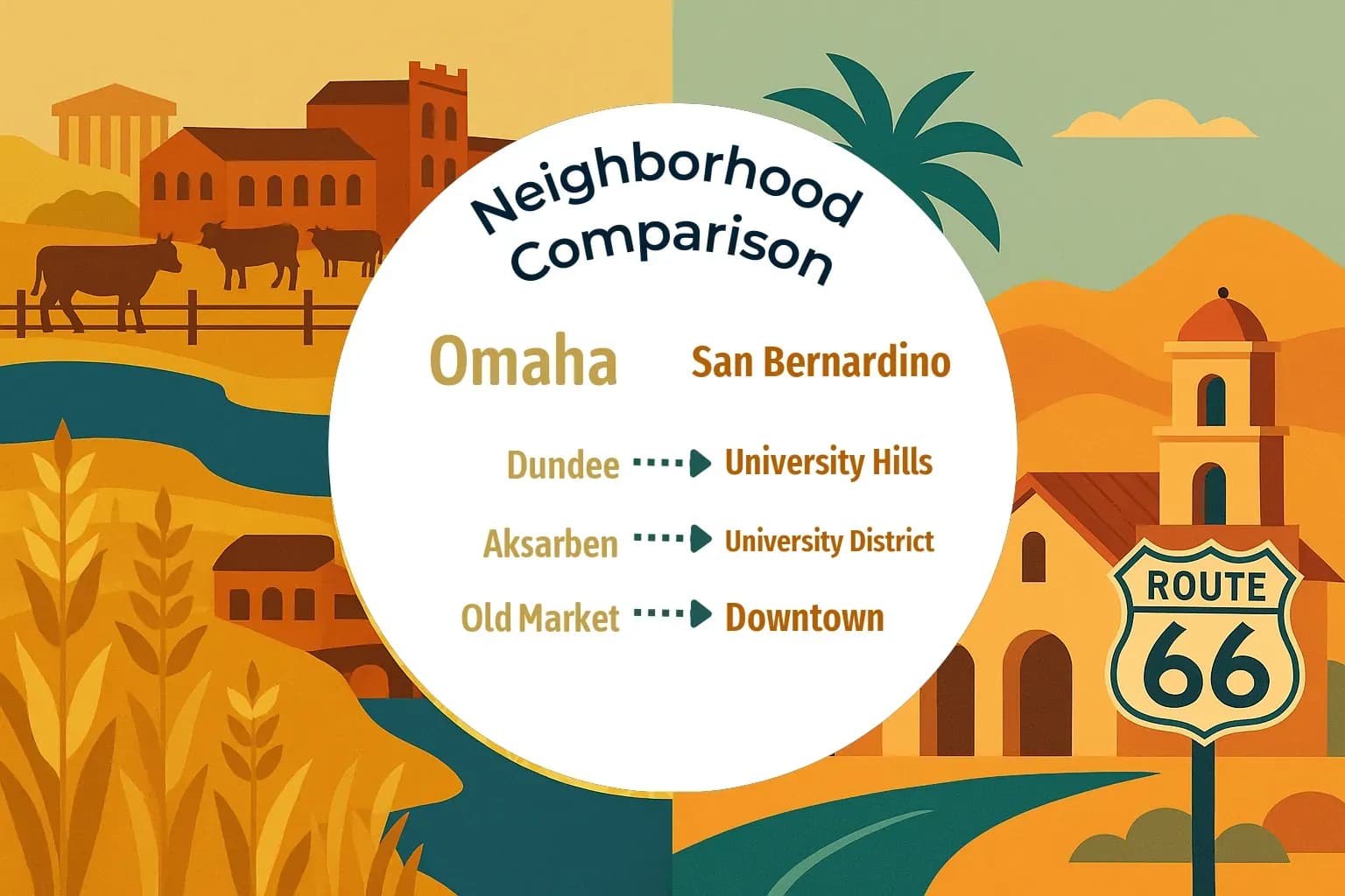 Omaha vs San Bernardino Neighborhood Comparison