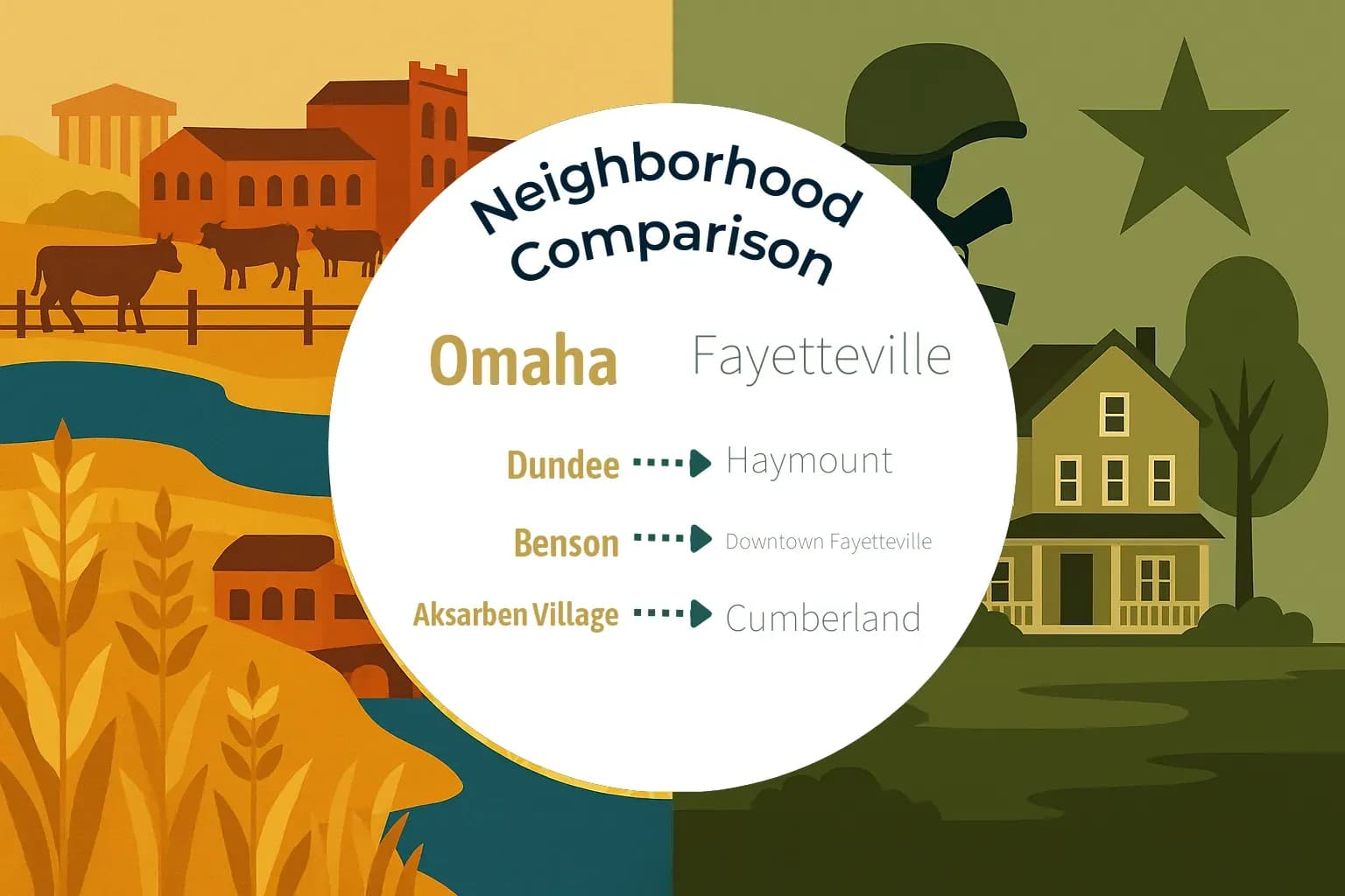 Omaha vs Fayetteville Neighborhood Comparison
