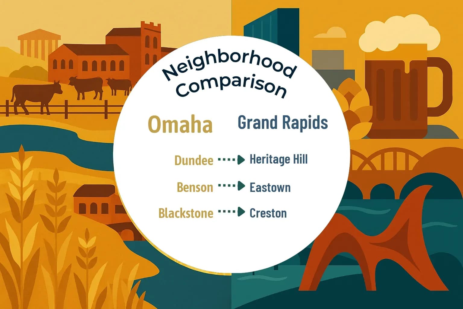 Omaha vs Grand Rapids Neighborhood Comparison