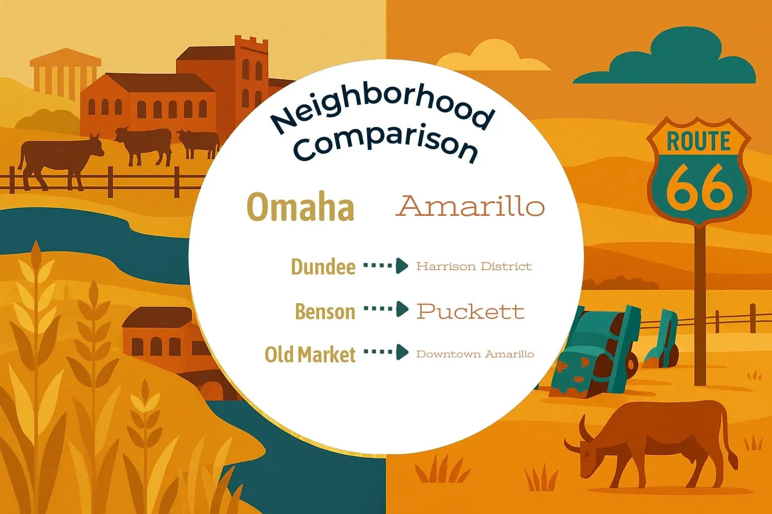 Omaha vs Amarillo Neighborhood Comparison