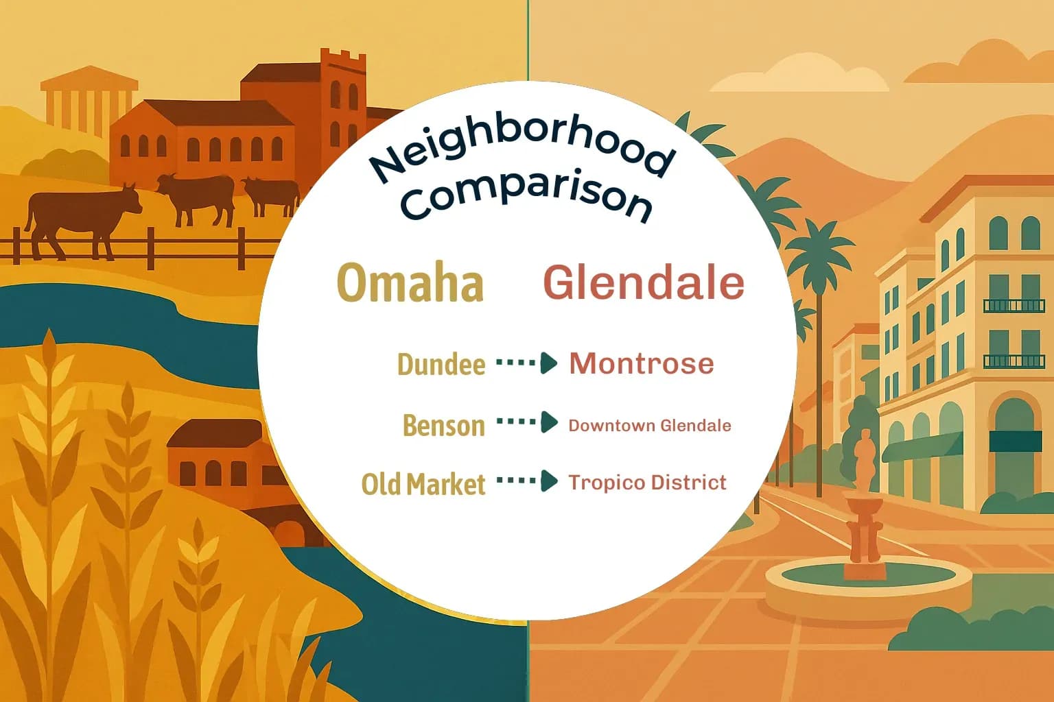 Omaha vs Glendale Neighborhood Comparison