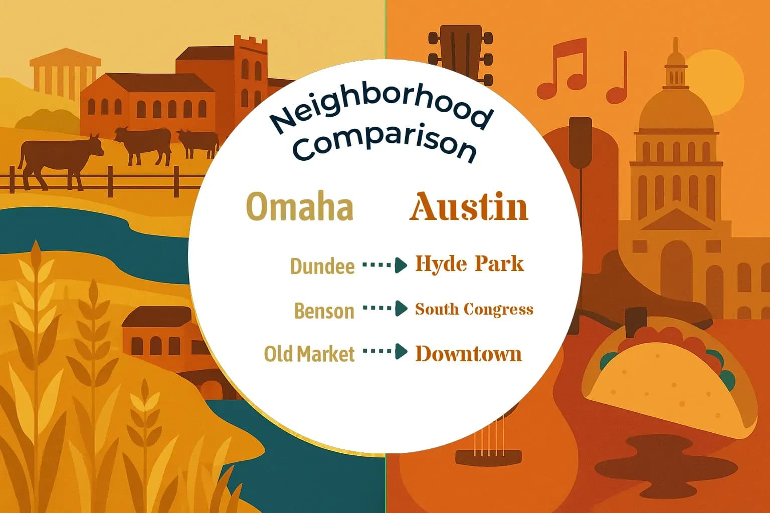 Omaha vs Austin Neighborhood Comparison