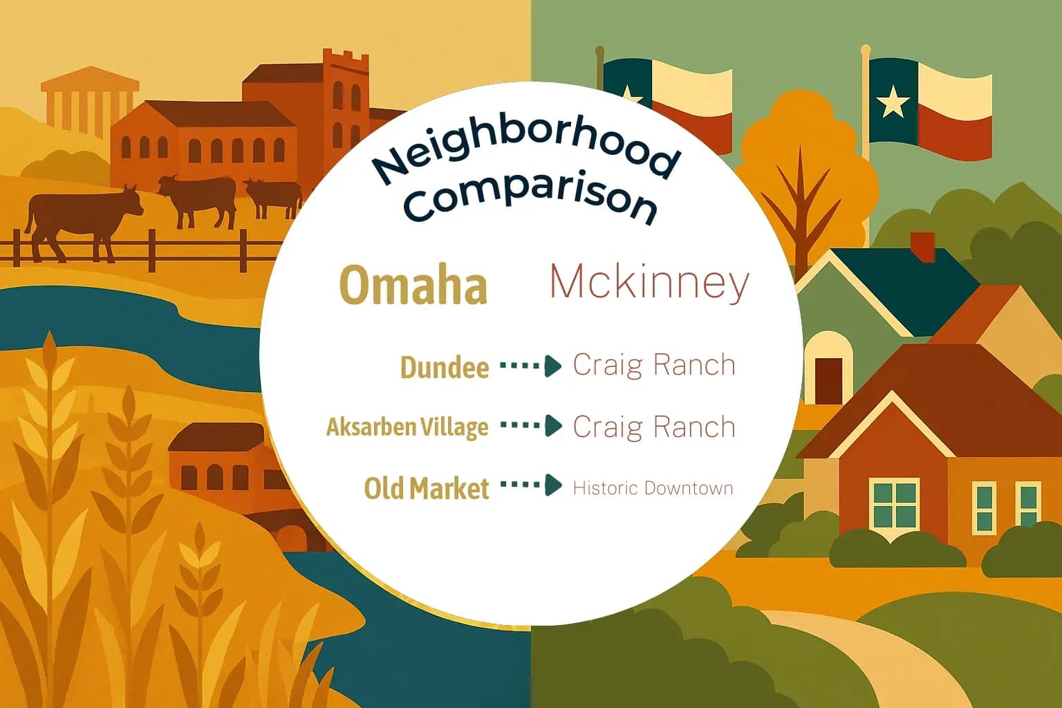 Omaha vs Mckinney Neighborhood Comparison
