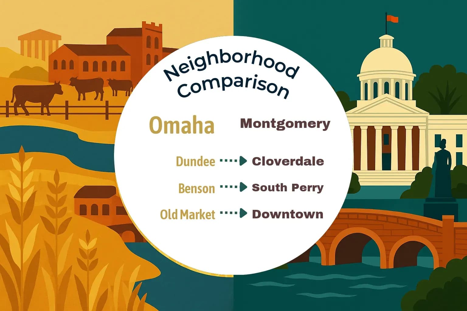 Omaha vs Montgomery Neighborhood Comparison