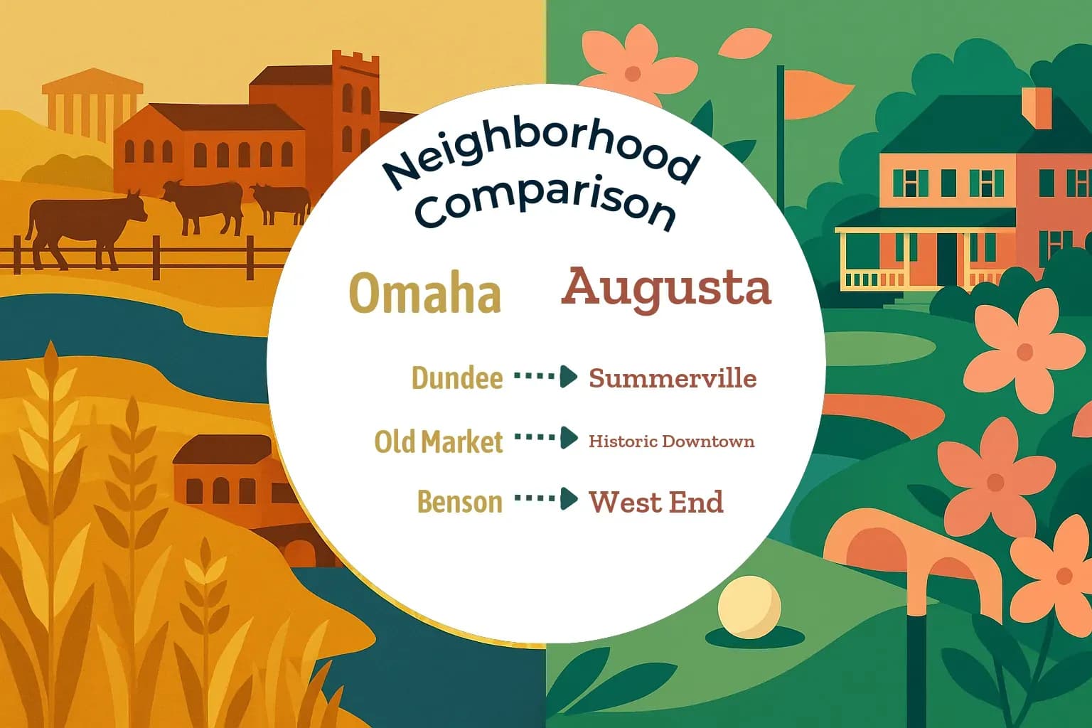 Omaha vs Augusta Neighborhood Comparison