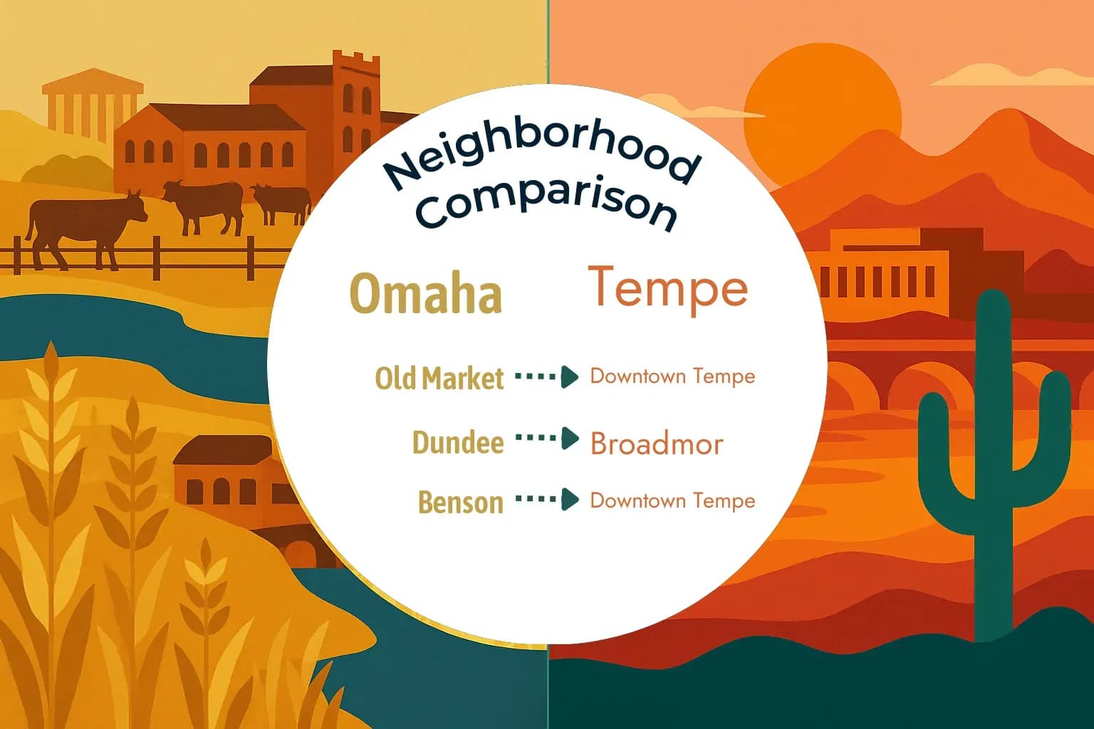 Omaha vs Tempe Neighborhood Comparison