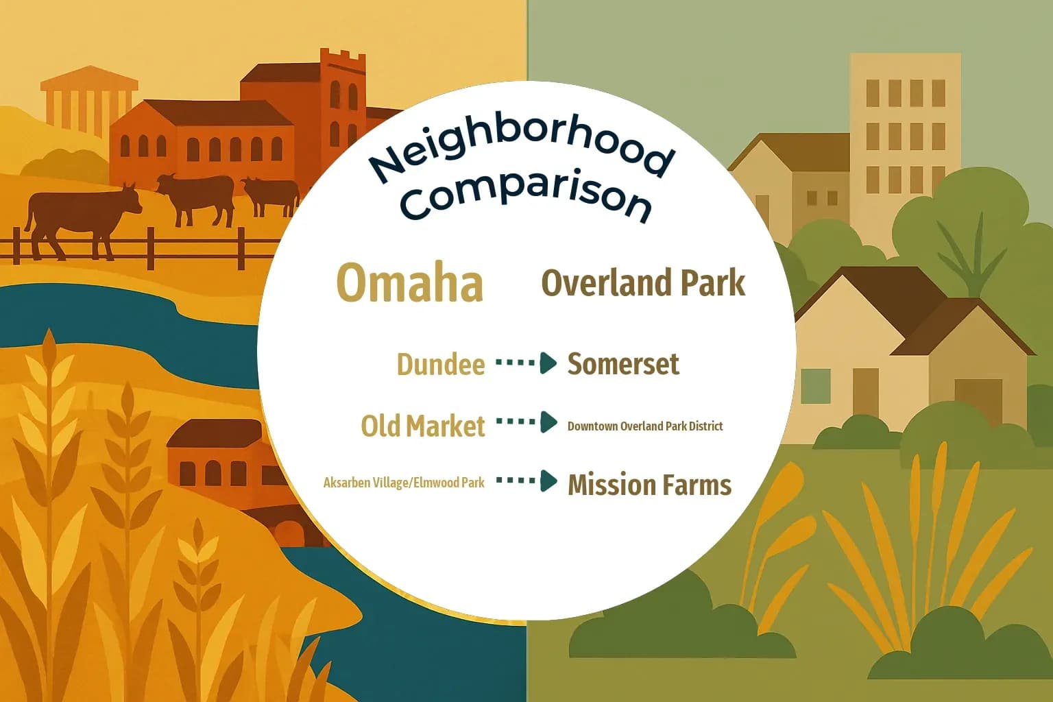 Omaha vs Overland Park Neighborhood Comparison
