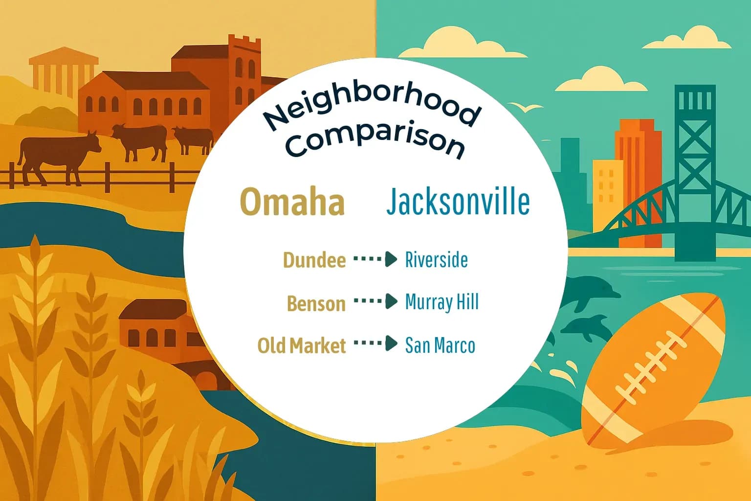 Omaha vs Jacksonville Neighborhood Comparison