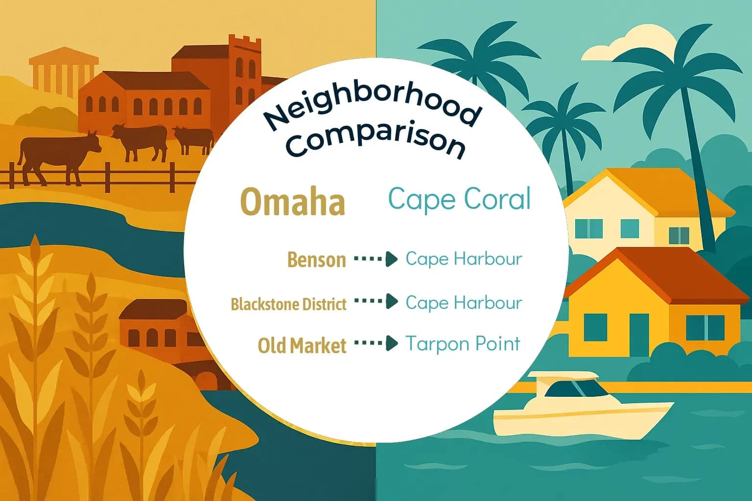 Omaha vs Cape Coral Neighborhood Comparison