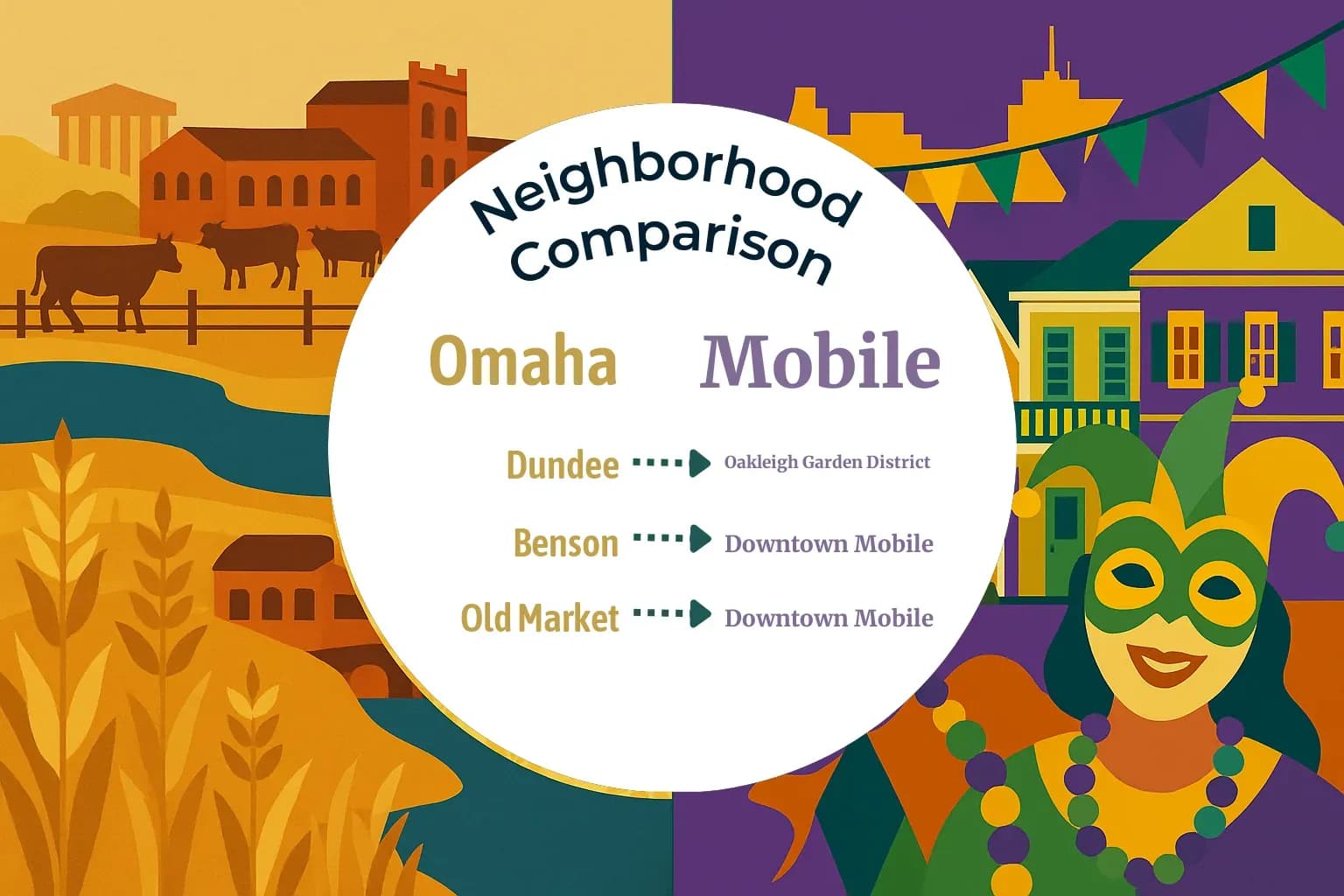 Omaha vs Mobile Neighborhood Comparison