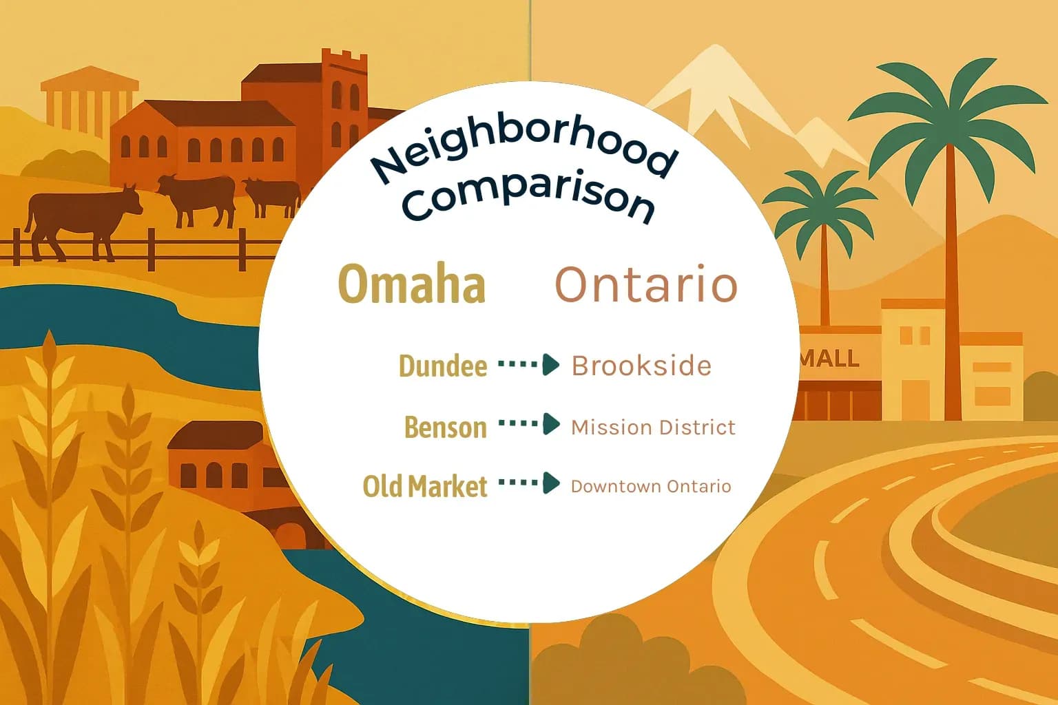 Omaha vs Ontario Neighborhood Comparison