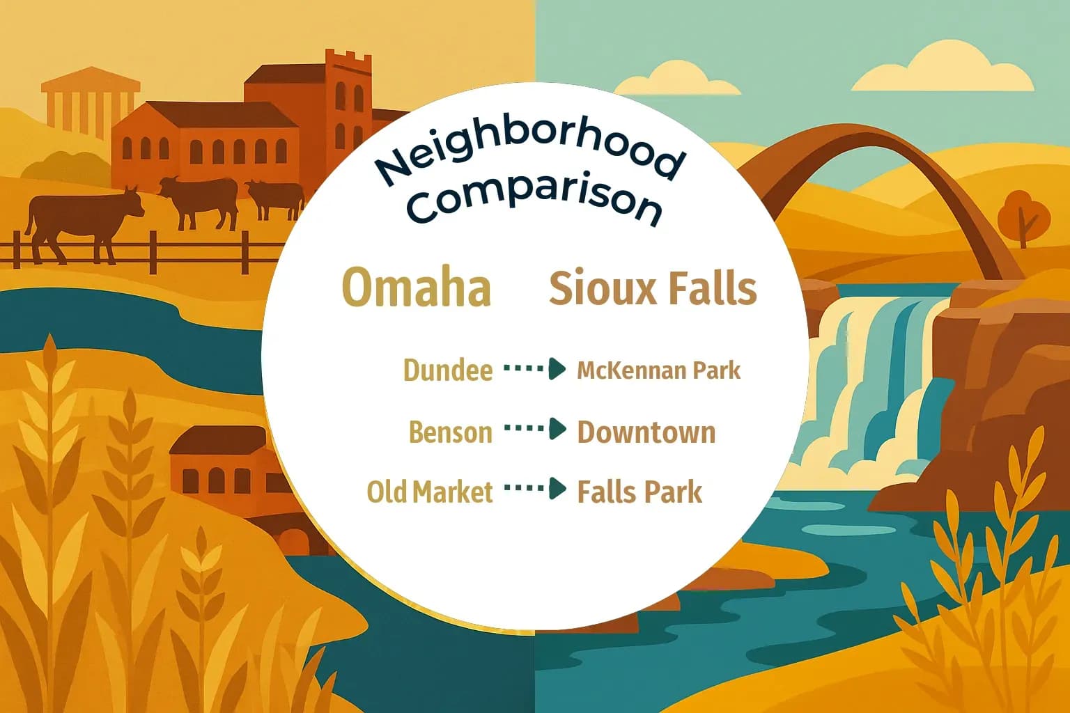 Omaha vs Sioux Falls Neighborhood Comparison