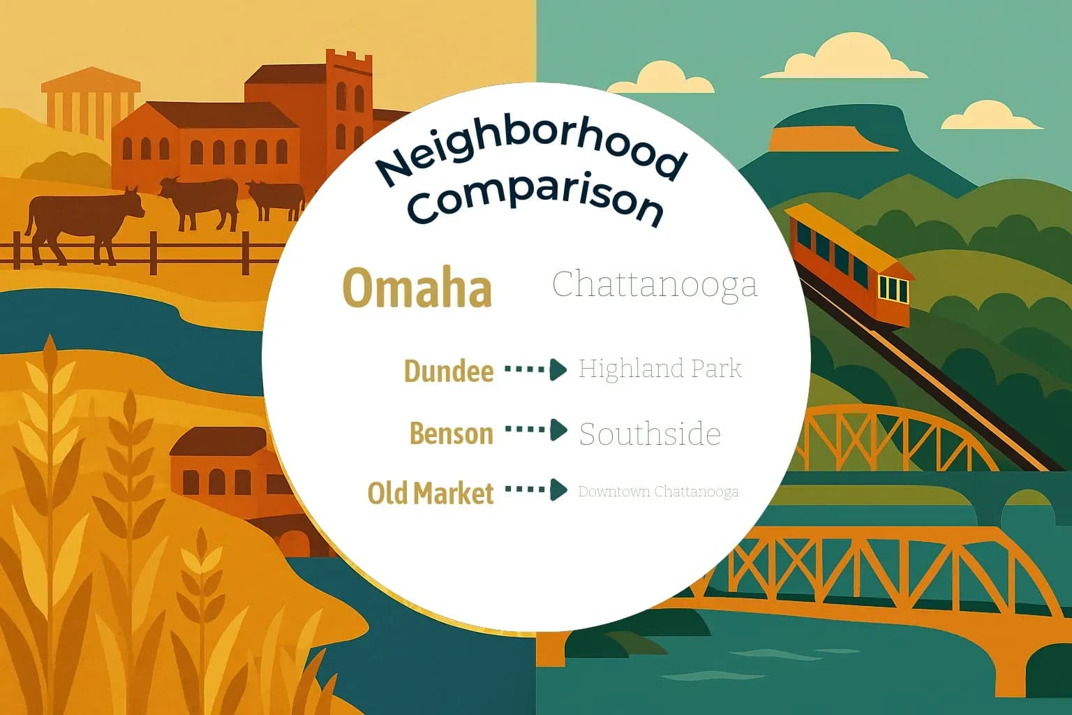 Omaha vs Chattanooga Neighborhood Comparison