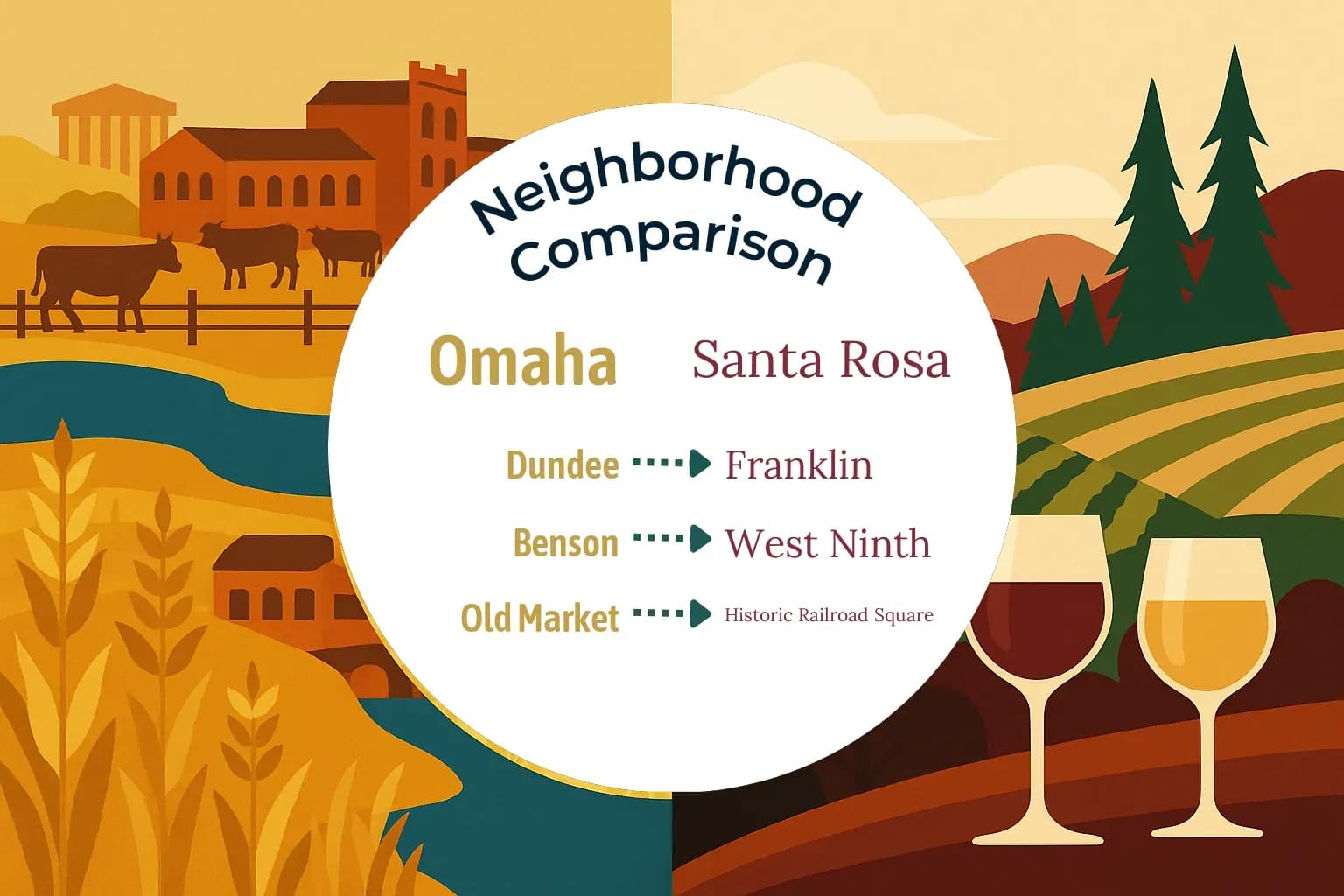 Omaha vs Santa Rosa Neighborhood Comparison