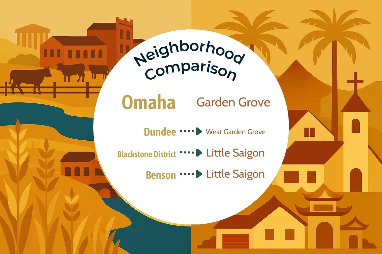 Omaha vs Garden Grove Neighborhood Comparison