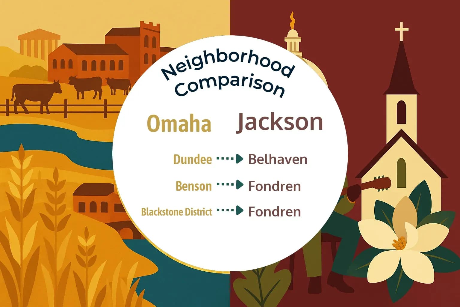 Omaha vs Jackson Neighborhood Comparison