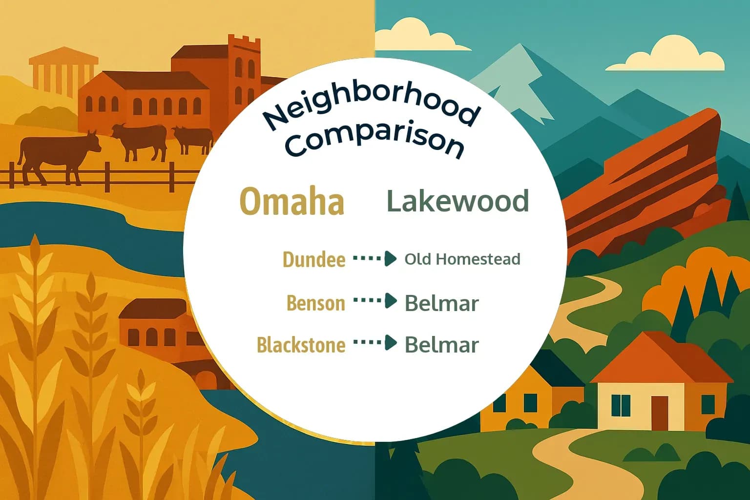 Omaha vs Lakewood Neighborhood Comparison