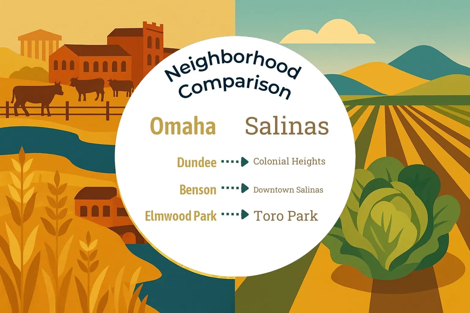 Omaha vs Salinas Neighborhood Comparison