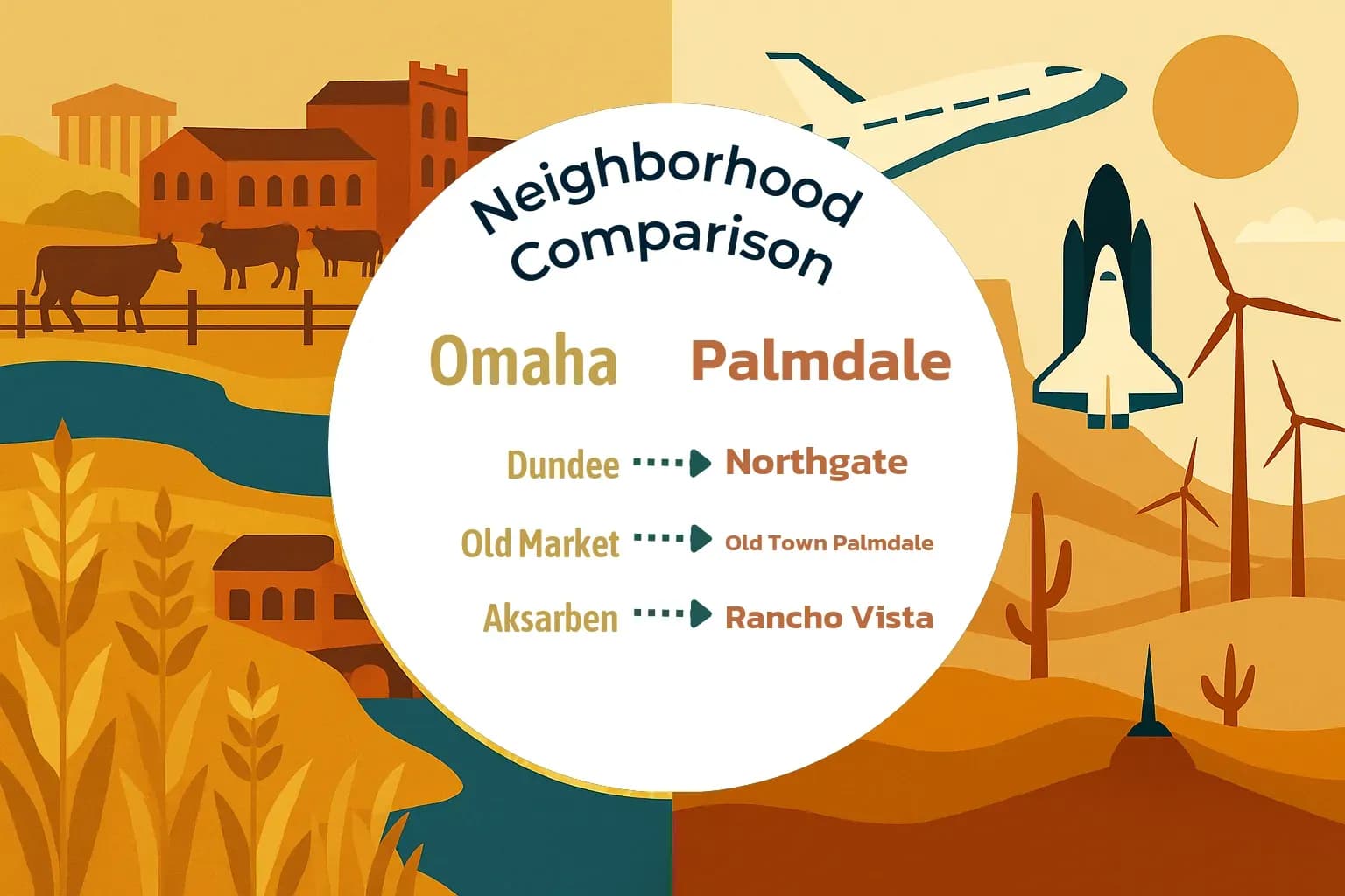 Omaha vs Palmdale Neighborhood Comparison