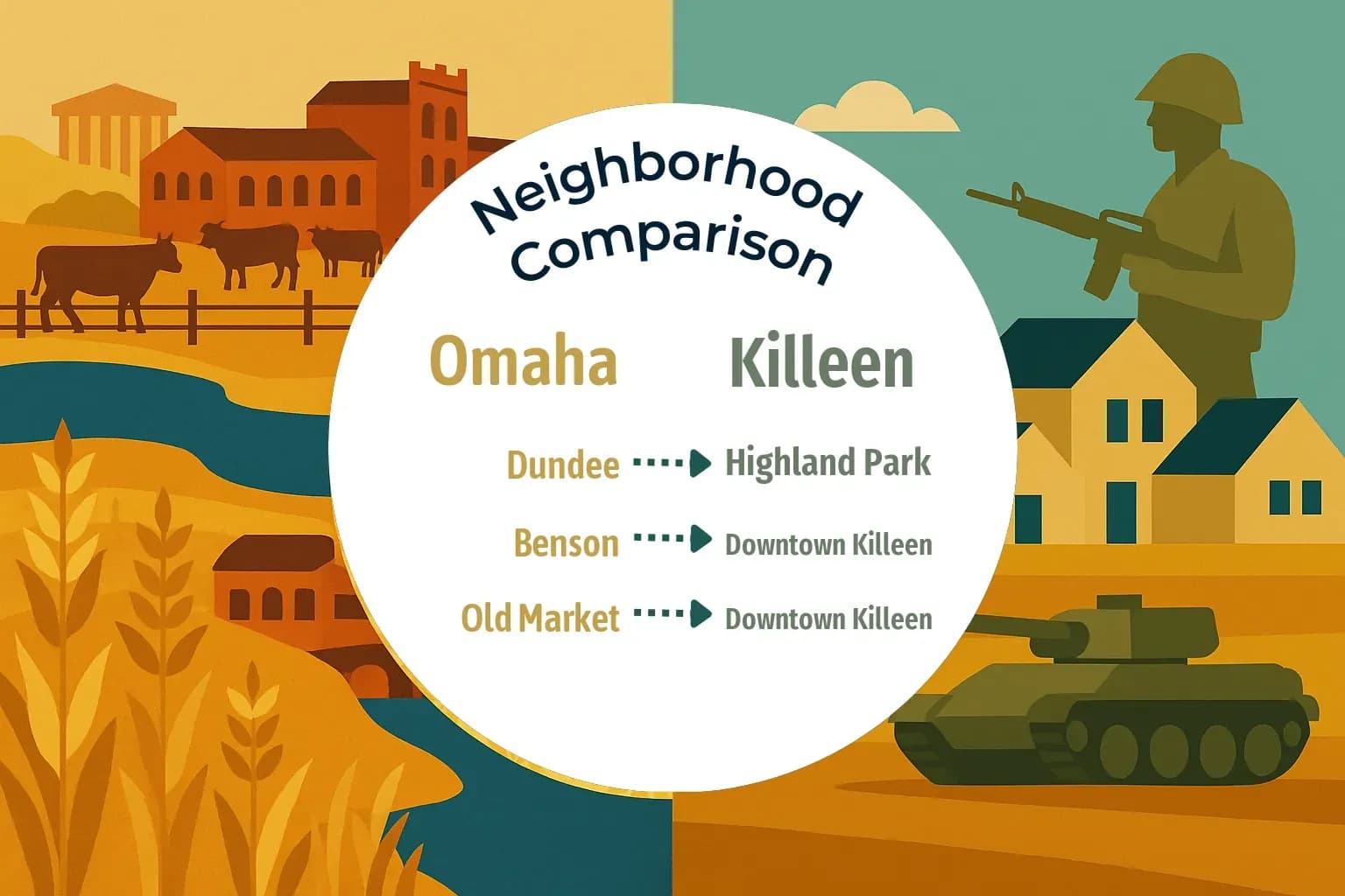 Omaha vs Killeen Neighborhood Comparison
