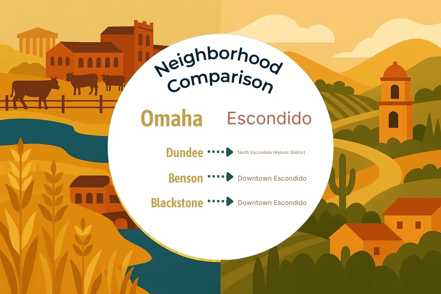 Omaha vs Escondido Neighborhood Comparison