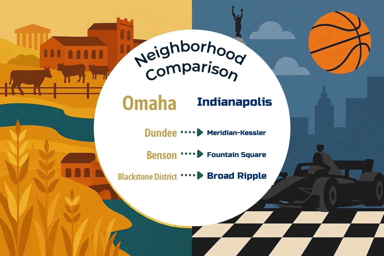 Omaha vs Indianapolis Neighborhood Comparison