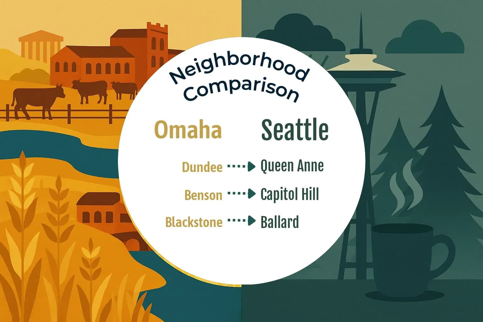 Omaha vs Seattle Neighborhood Comparison