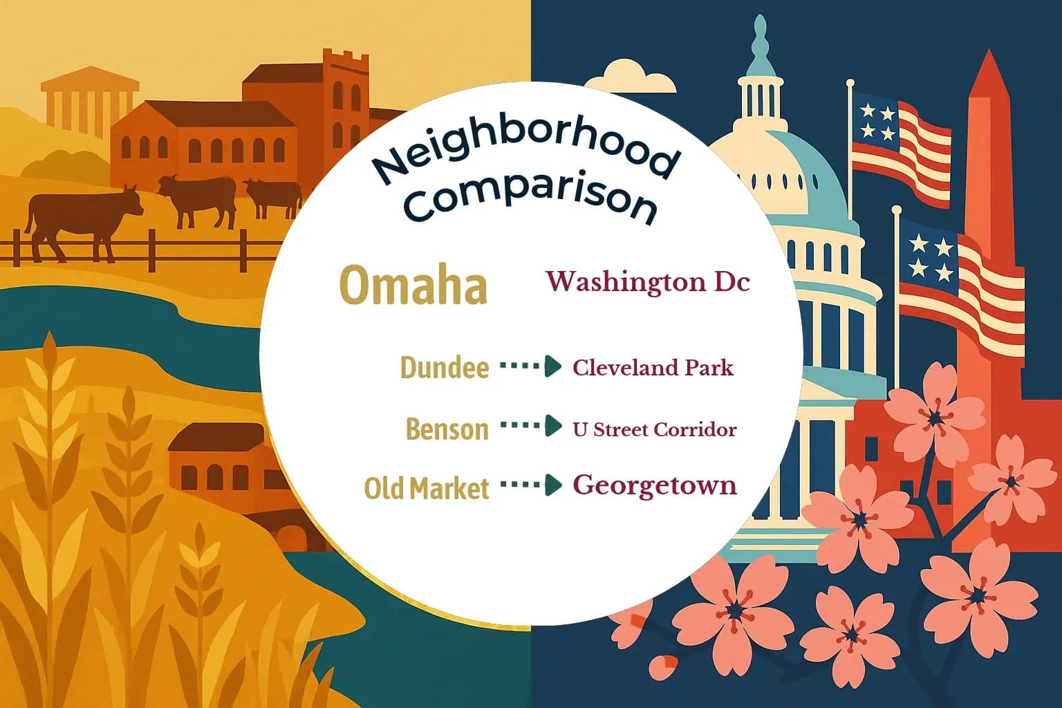 Omaha vs Washington DC Neighborhood Comparison
