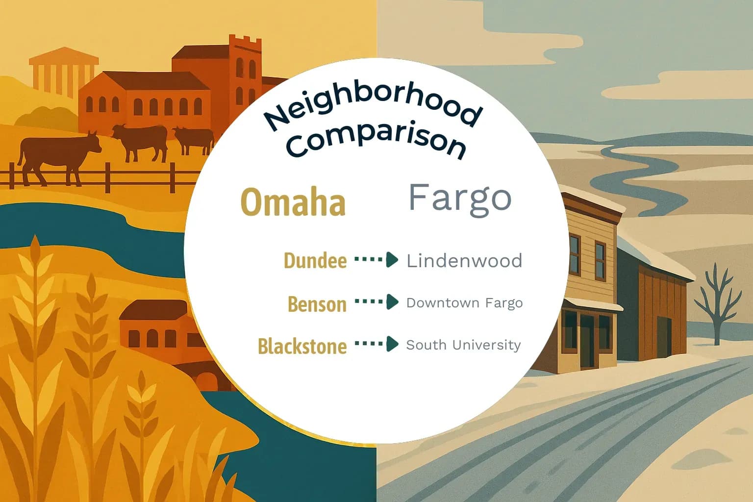 Omaha vs Fargo Neighborhood Comparison
