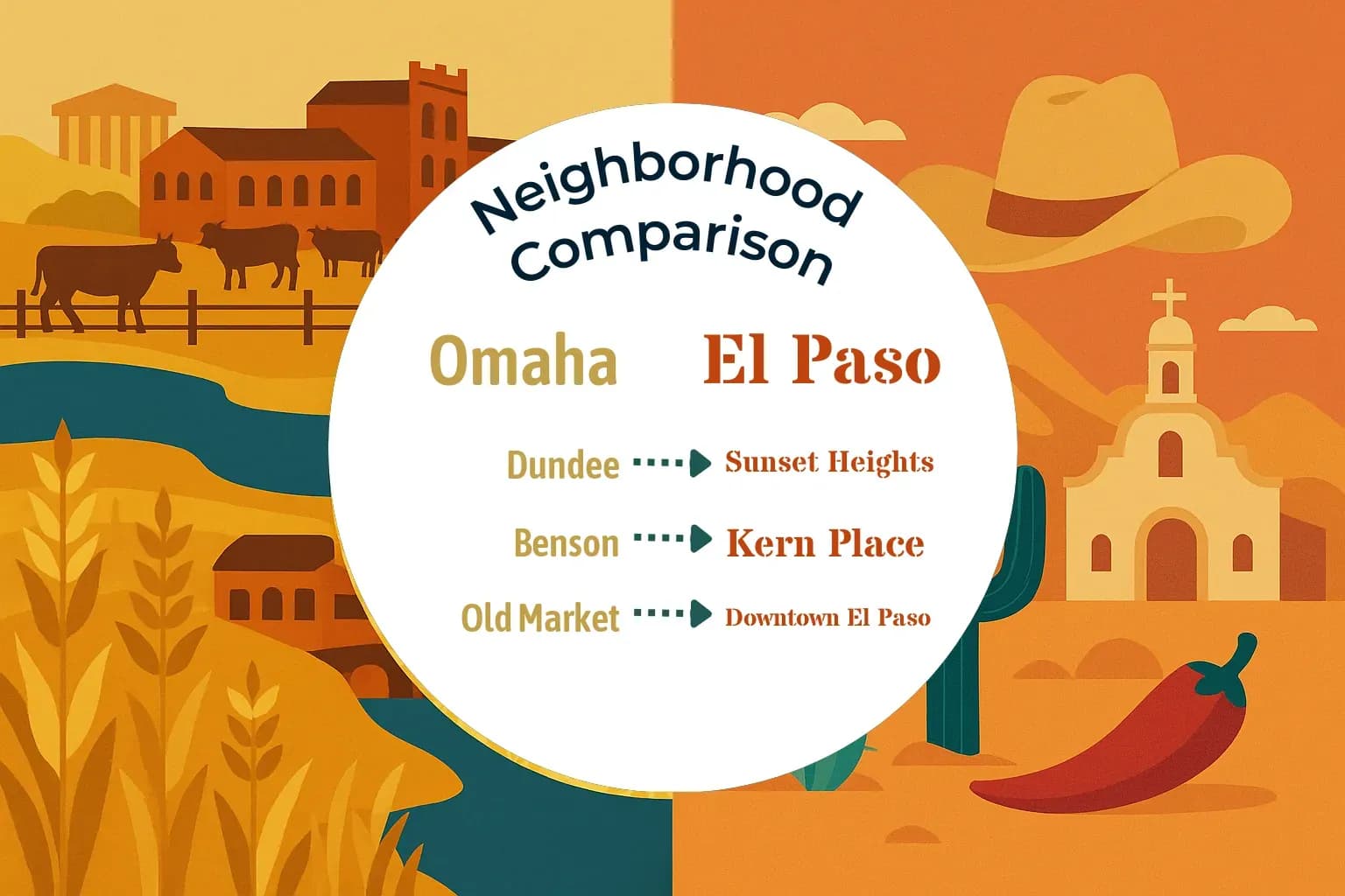 Omaha vs El Paso Neighborhood Comparison