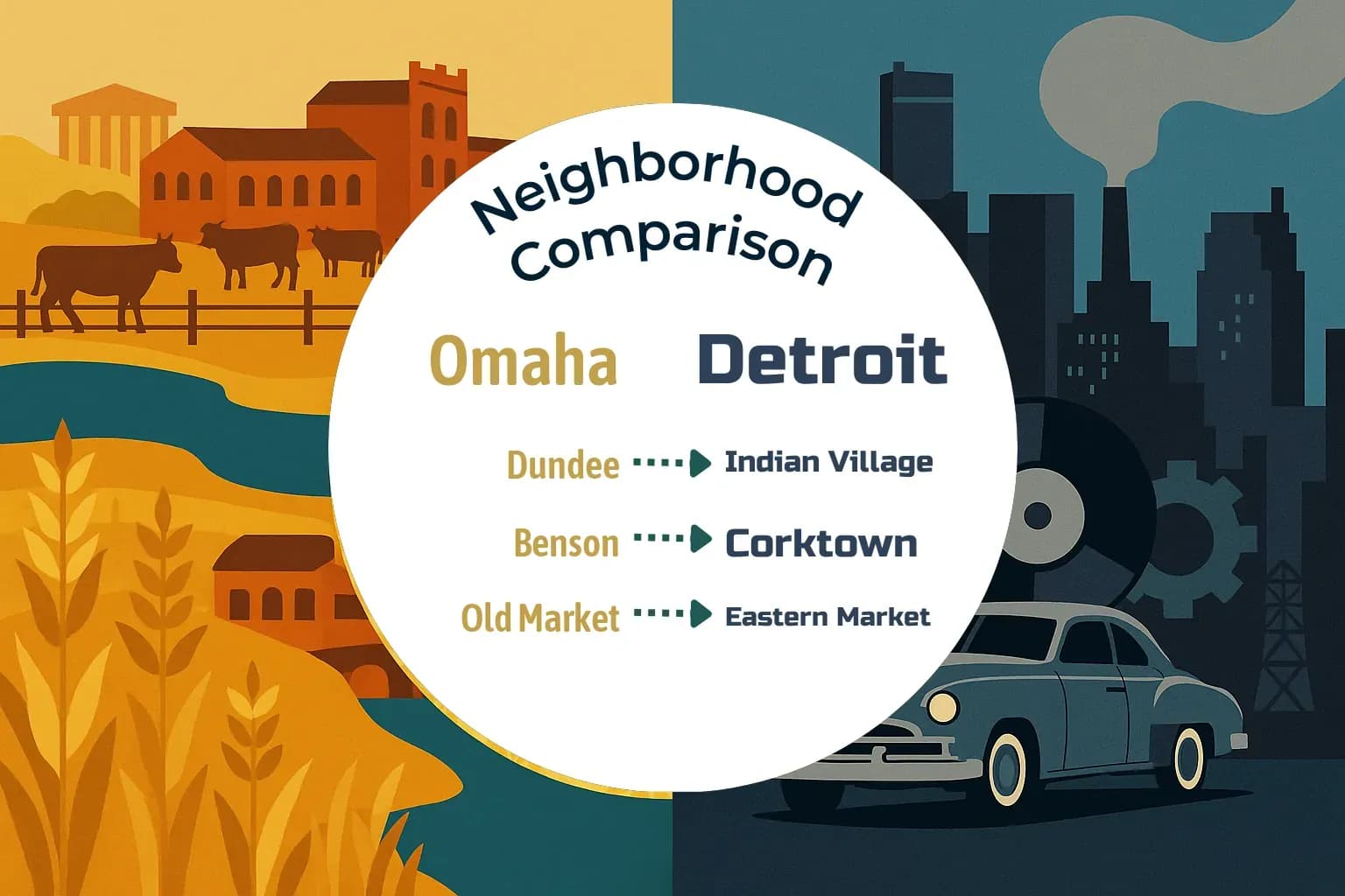 Omaha vs Detroit Neighborhood Comparison