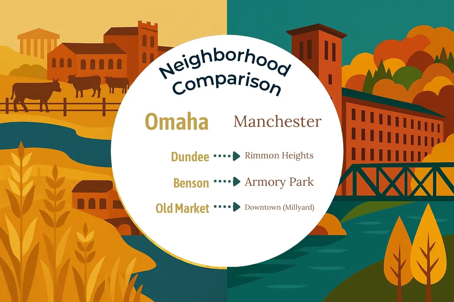 Omaha vs Manchester Neighborhood Comparison