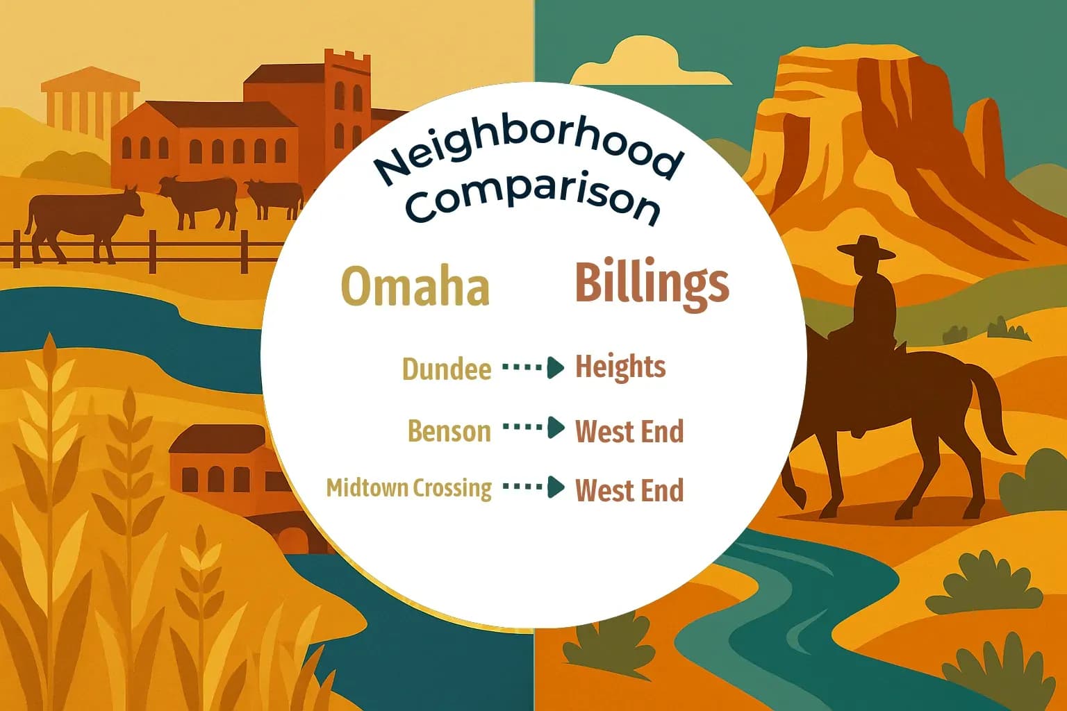 Omaha vs Billings Neighborhood Comparison
