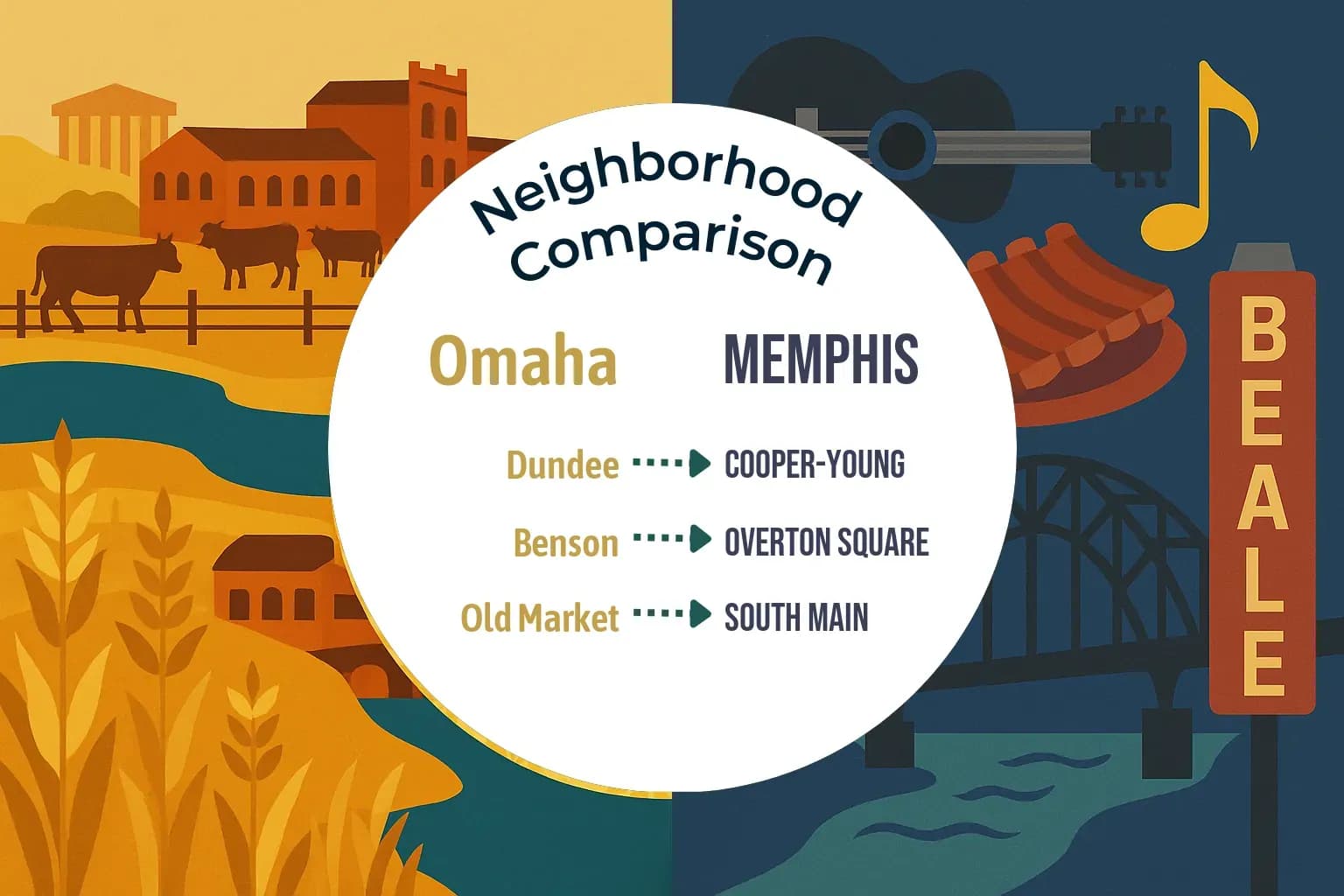 Omaha vs Memphis Neighborhood Comparison
