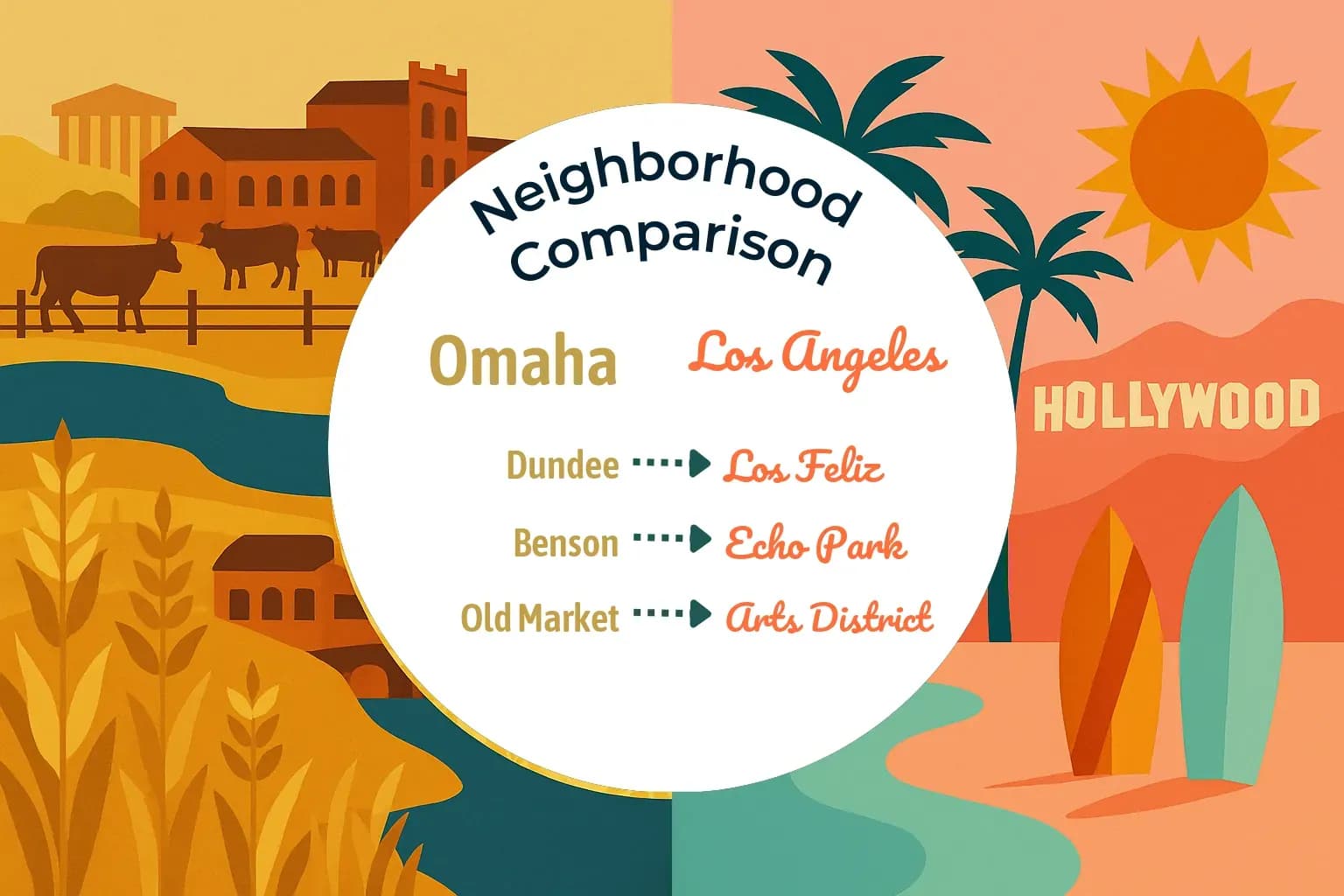 Omaha vs Los Angeles Neighborhood Comparison