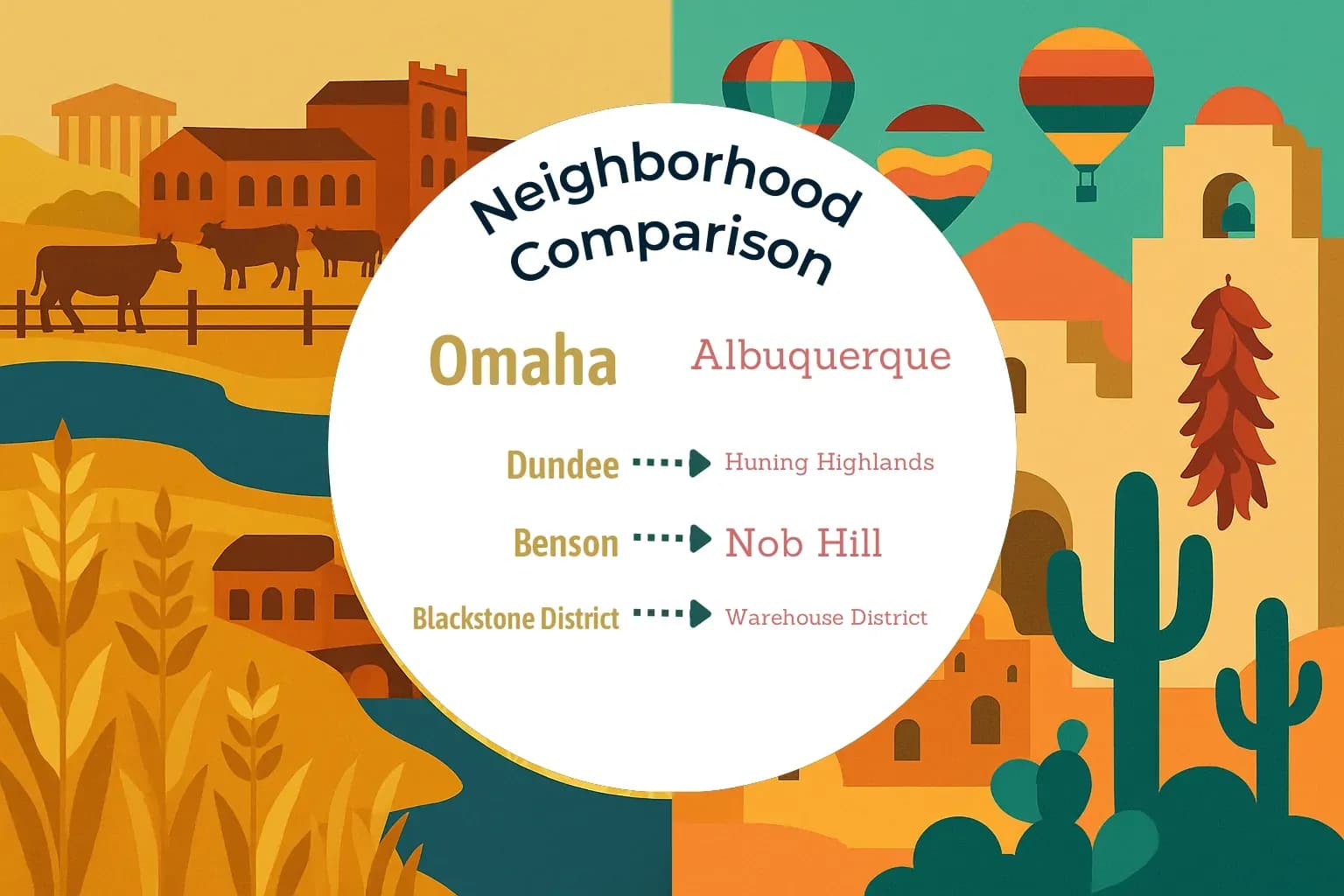 Omaha vs Albuquerque Neighborhood Comparison