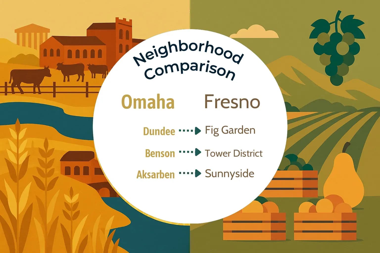 Omaha vs Fresno Neighborhood Comparison