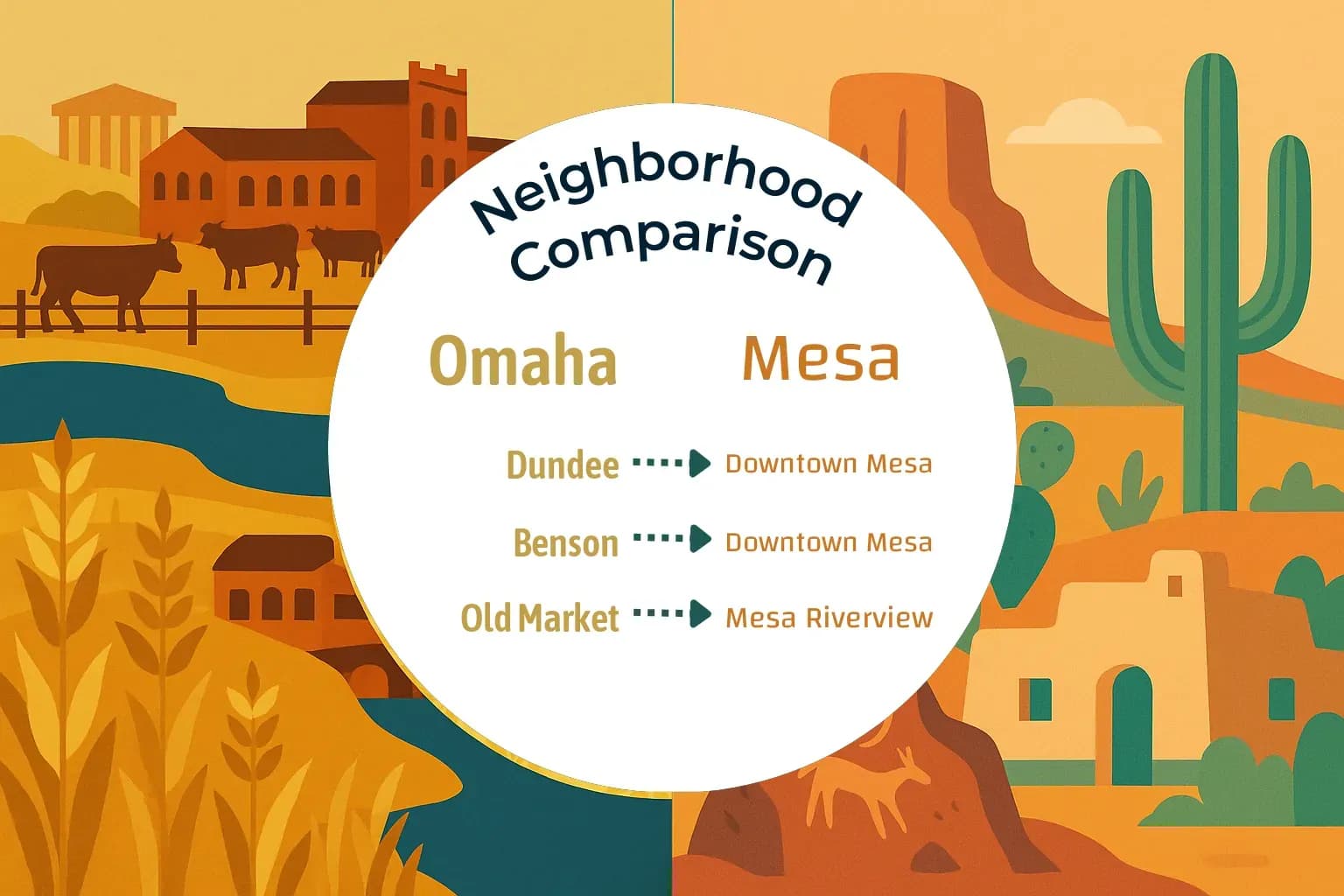 Omaha vs Mesa Neighborhood Comparison