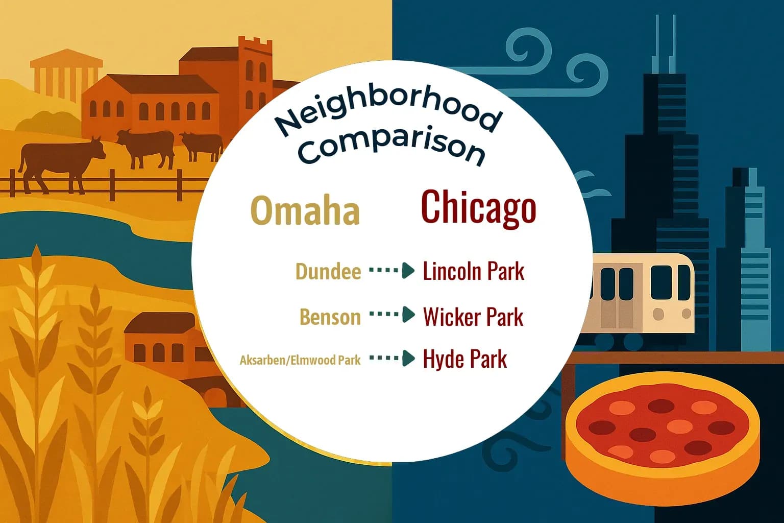 Omaha vs Chicago Neighborhood Comparison