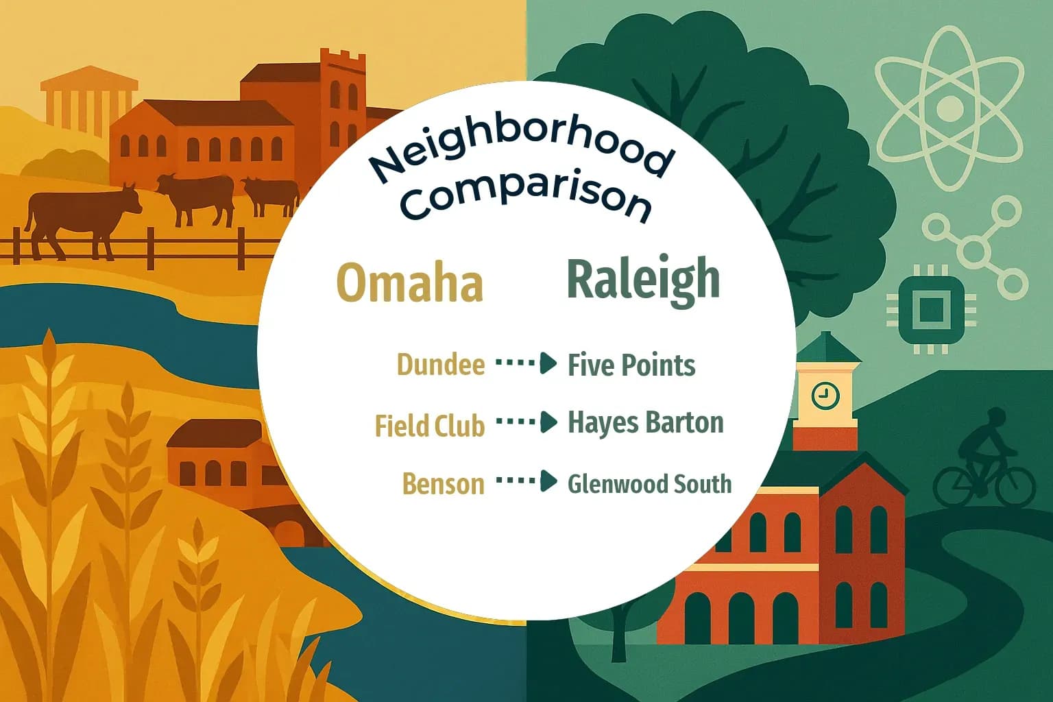 Omaha vs Raleigh Neighborhood Comparison