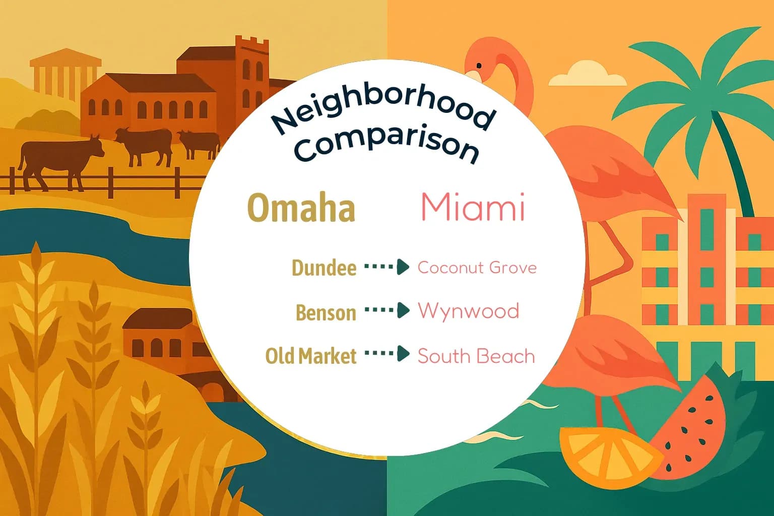 Omaha vs Miami Neighborhood Comparison