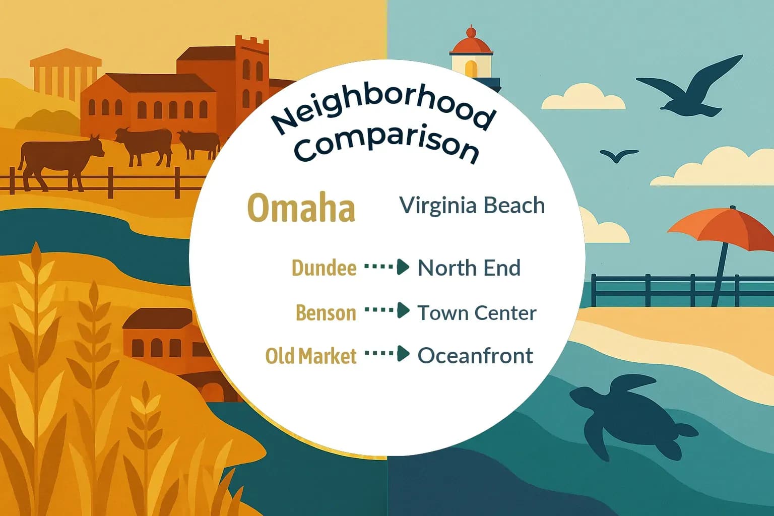 Omaha vs Virginia Beach Neighborhood Comparison