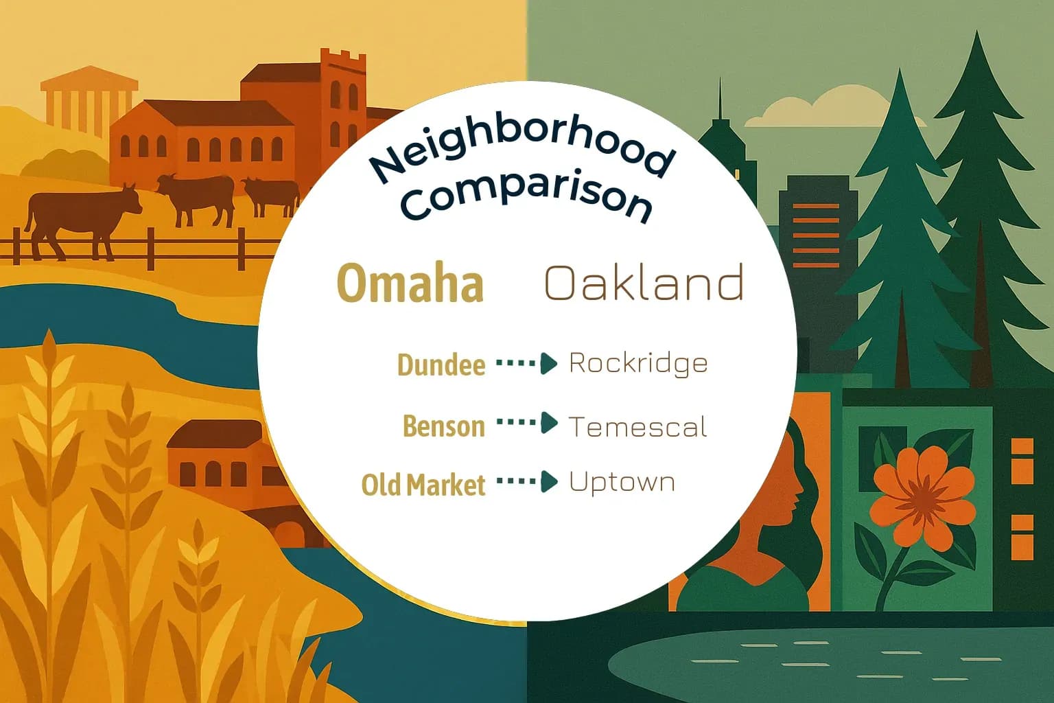 Omaha vs Oakland Neighborhood Comparison