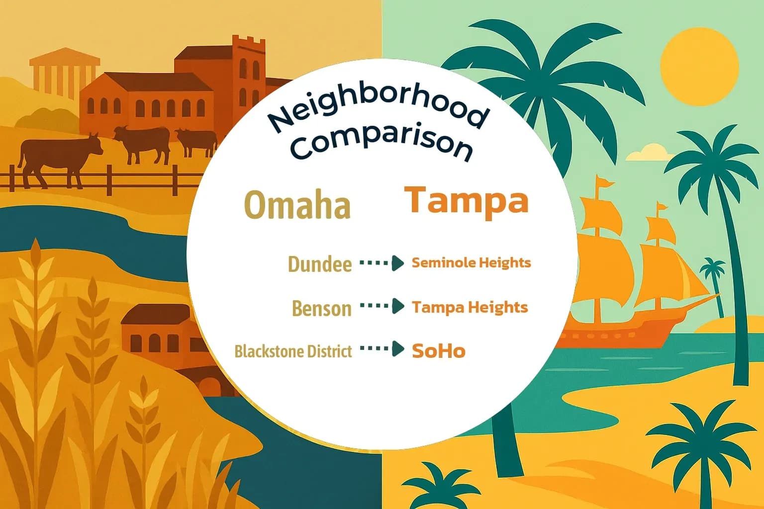 Omaha vs Tampa Neighborhood Comparison