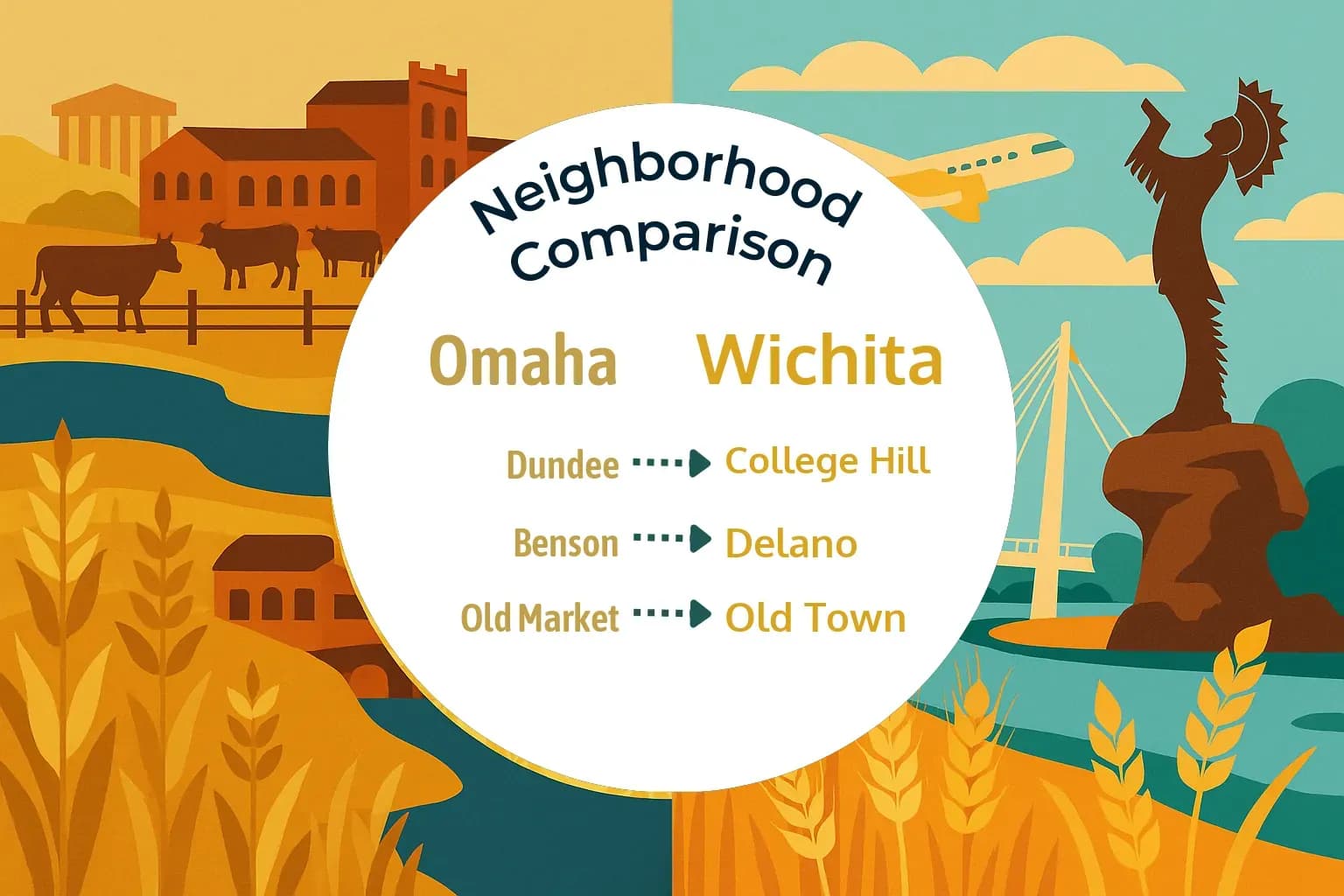 Omaha vs Wichita Neighborhood Comparison